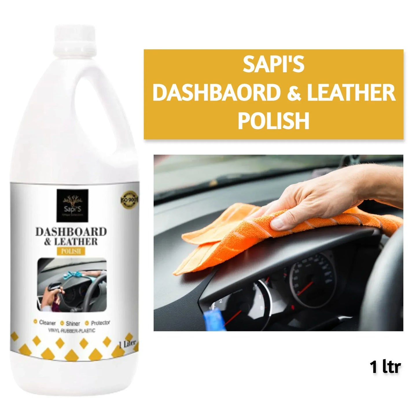 Sapi’s Dashboard Lather Polish – 1 Litre | Shine & Protect Car Interiors - Sapi'S Crafterina