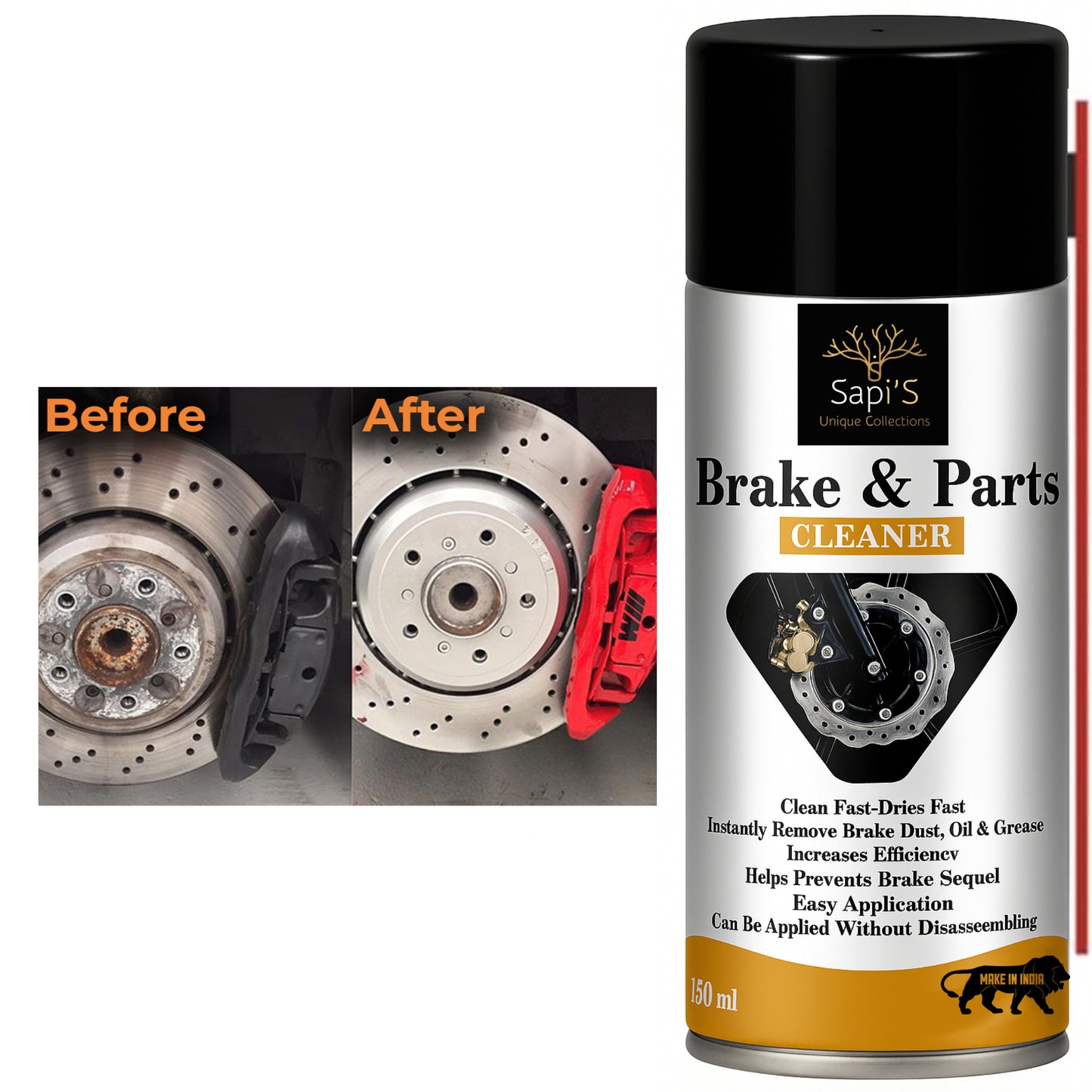 Sapi'S Brake & Parts Cleaner Spray 150 ml