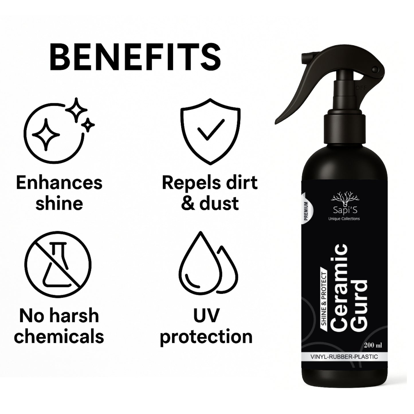 Sapi'S Ceramic Gaurd For Car, 200 ml Pack of 1