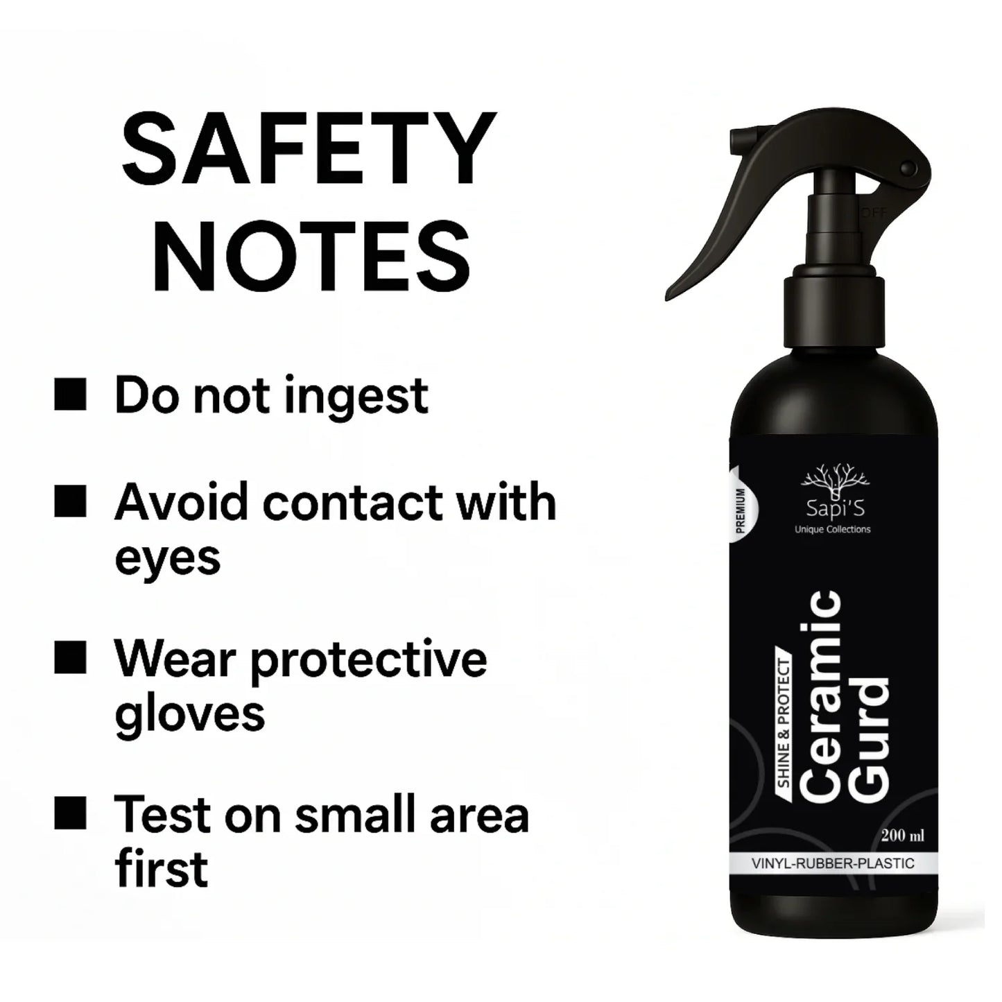 Sapi'S Ceramic Gaurd For Car, 200 ml Pack of 1 - Sapi'S Crafterina