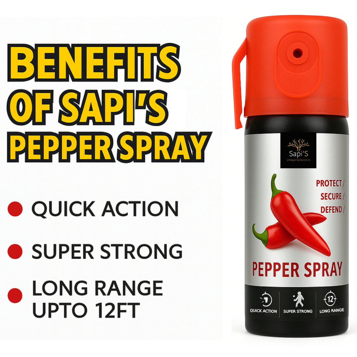 Sapi'S Self Defence Pepper Spray 55 ml
