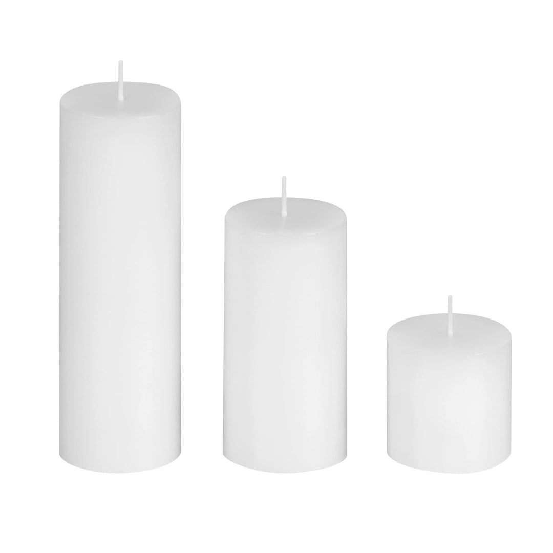 Sapi'S Pillar Candle Set of 3, 2x2, 2x4, 2x6 (Inches)