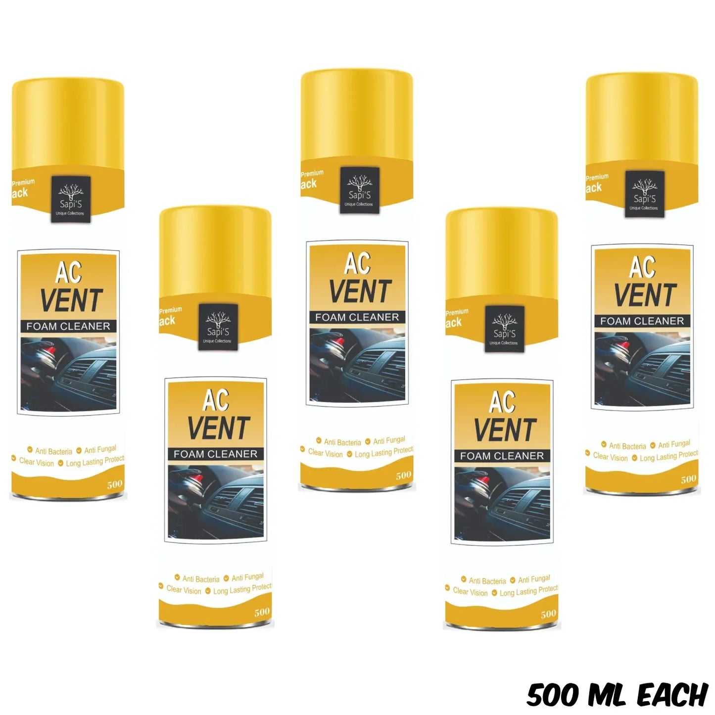 Sapi'S Ac Vent Foam Cleaner Odor Neutralizer Spray Pack Of 1 - Sapi'S Crafterina