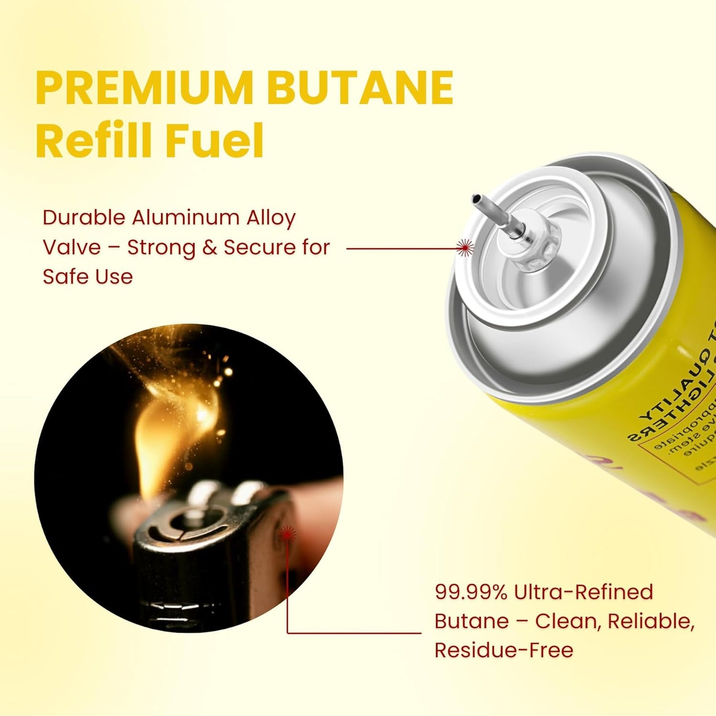 Sapi’s Gas Lighter Refill Can – Premium Butane Fuel for Kitchen & Utility Lighters - Sapi'S Crafterina