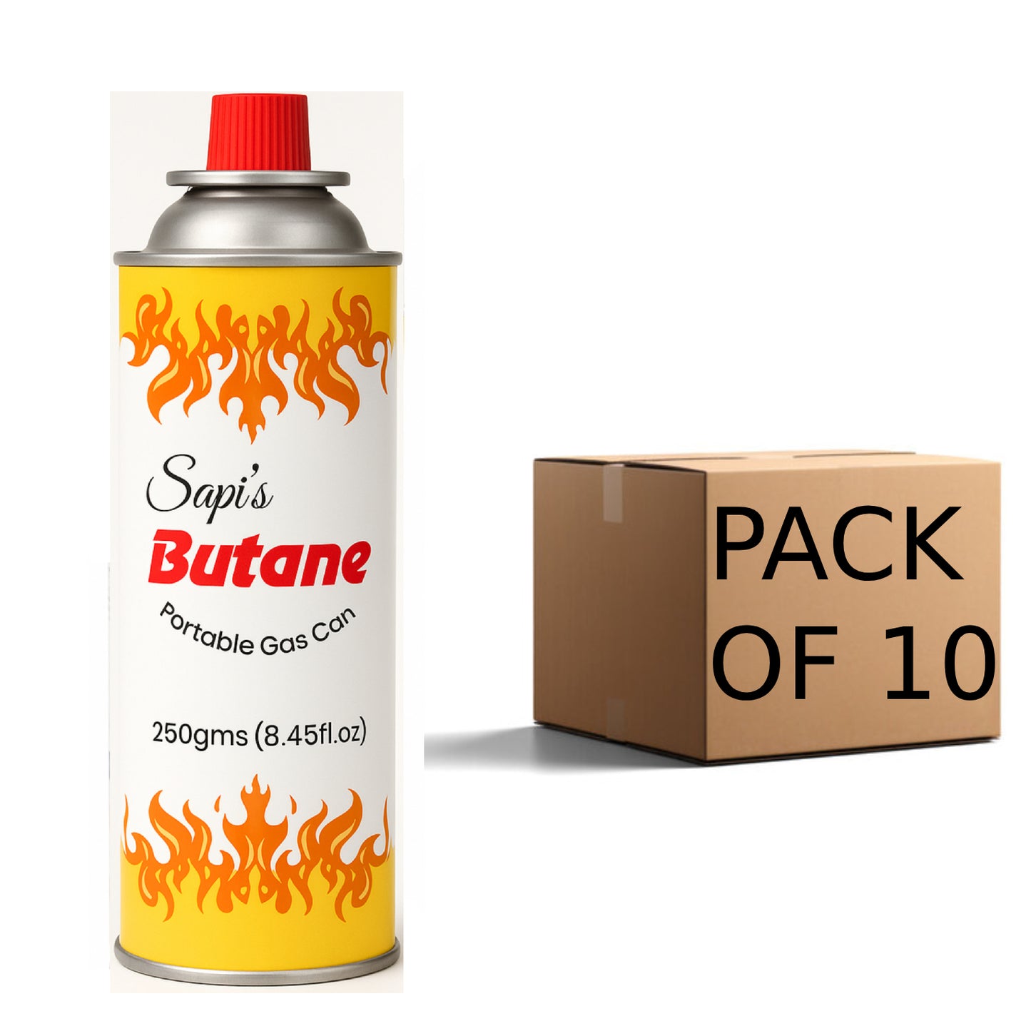 Sapi’S Butane Gas Can – 250 gms | Portable Fuel Cartridge - Sapi'S Crafterina