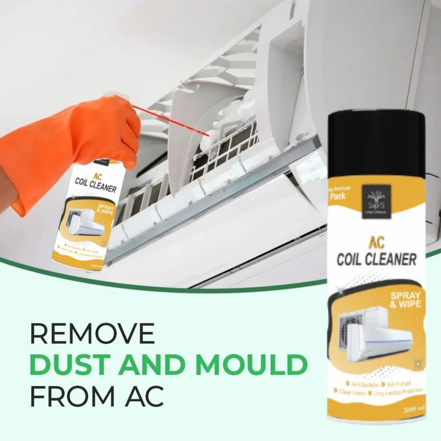 Sapi’s AC Coil Cleaner – 500ml | Deep Clean & Maintain Air Conditioner Efficiency - Sapi'S Crafterina