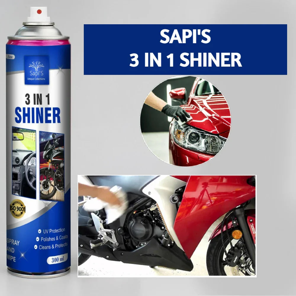 Sapi’s 3-in-1 Shiner – 500ml | Clean, Shine & Protect Surfaces - Sapi'S Crafterina