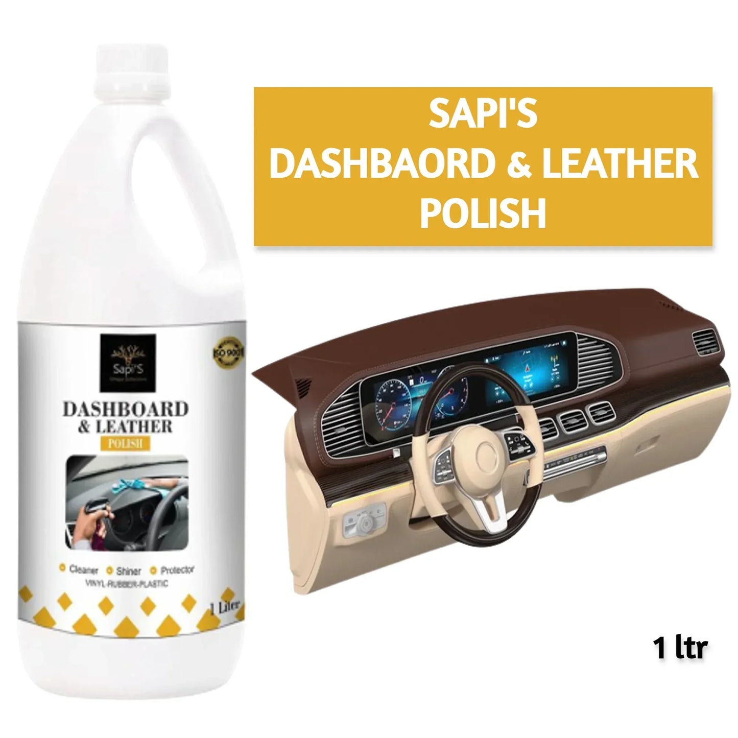 Sapi’s Dashboard Lather Polish – 1 Litre | Shine & Protect Car Interiors - Sapi'S Crafterina