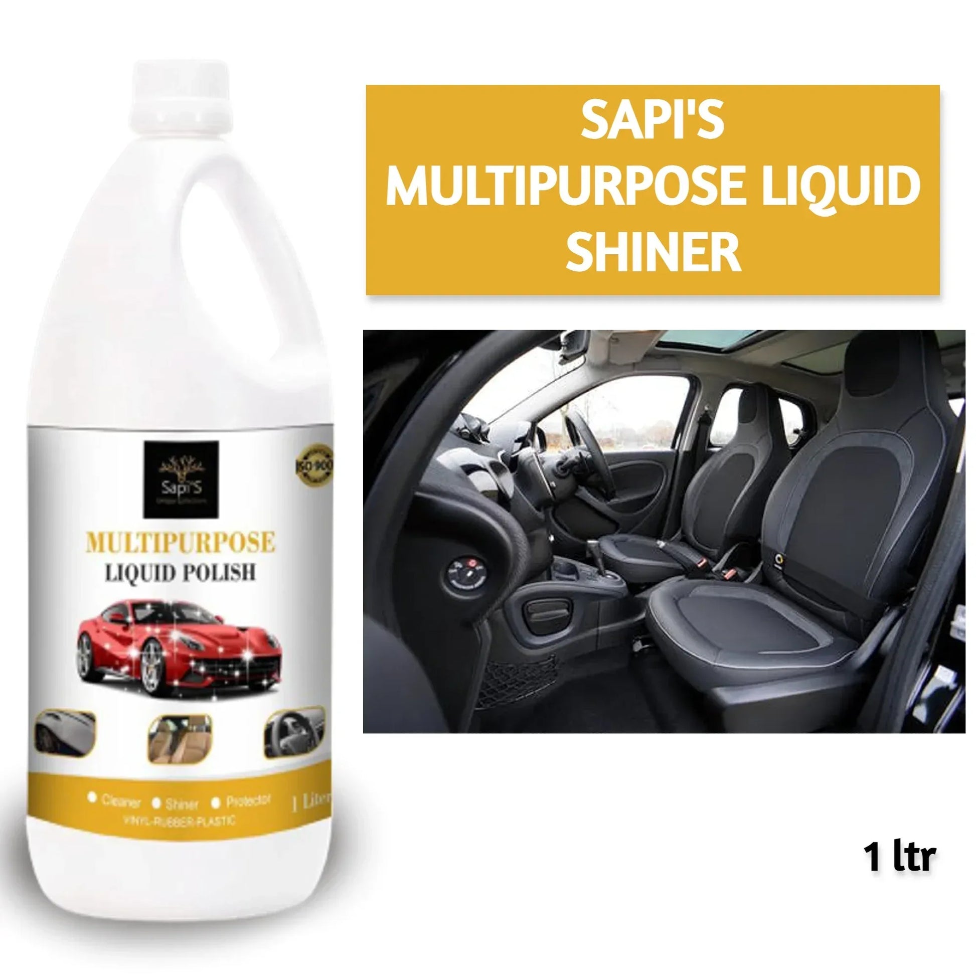 Sapi’s Multipurpose Liquid Shiner – 1 Litre | Shine & Protect All Surfaces - Sapi'S Crafterina