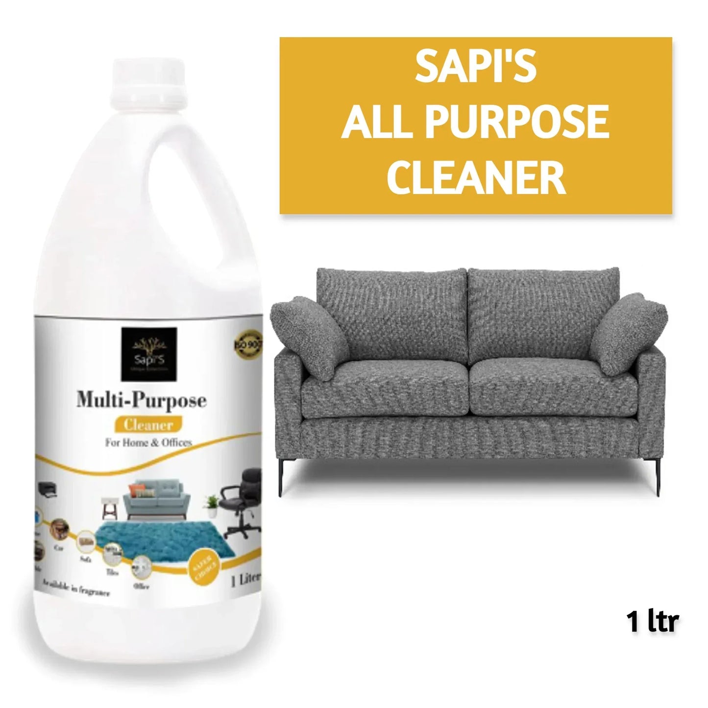 Sapi’s Multi-Purpose Cleaner – 1 Litre | Deep Clean for Home, Car & Office - Sapi'S Crafterina