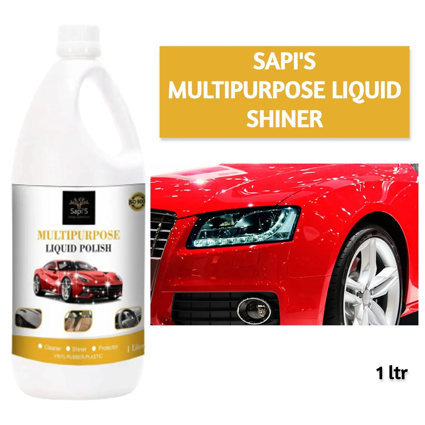 Sapi’s Multipurpose Liquid Shiner – 1 Litre | Shine & Protect All Surfaces - Sapi'S Crafterina