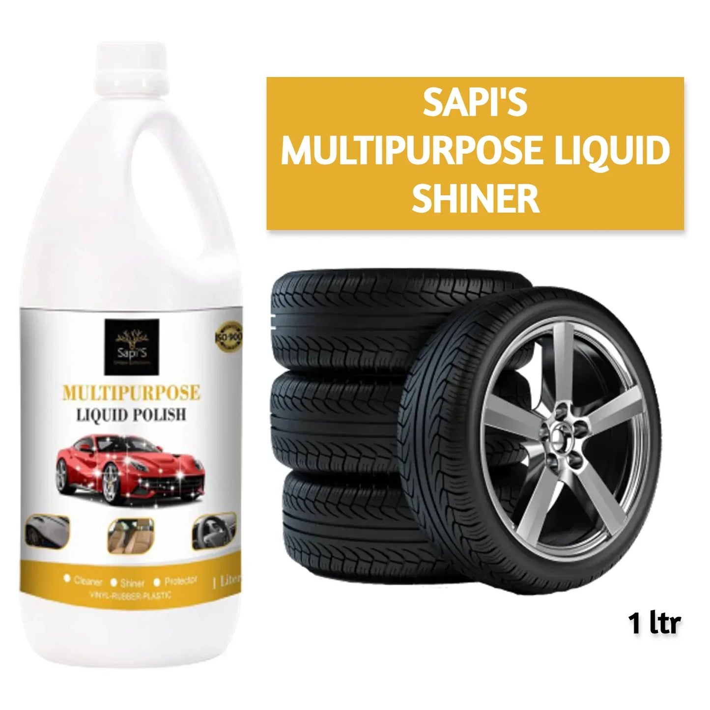 Sapi’s Multipurpose Liquid Shiner – 1 Litre | Shine & Protect All Surfaces - Sapi'S Crafterina