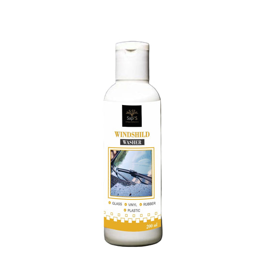 Sapi’S Windshield Washer 200 ml – Streak-Free Glass Cleaner for Cars, Bikes & Home | Safe on Glass, Plastic, Rubber & Vinyl - Sapi'S Crafterina