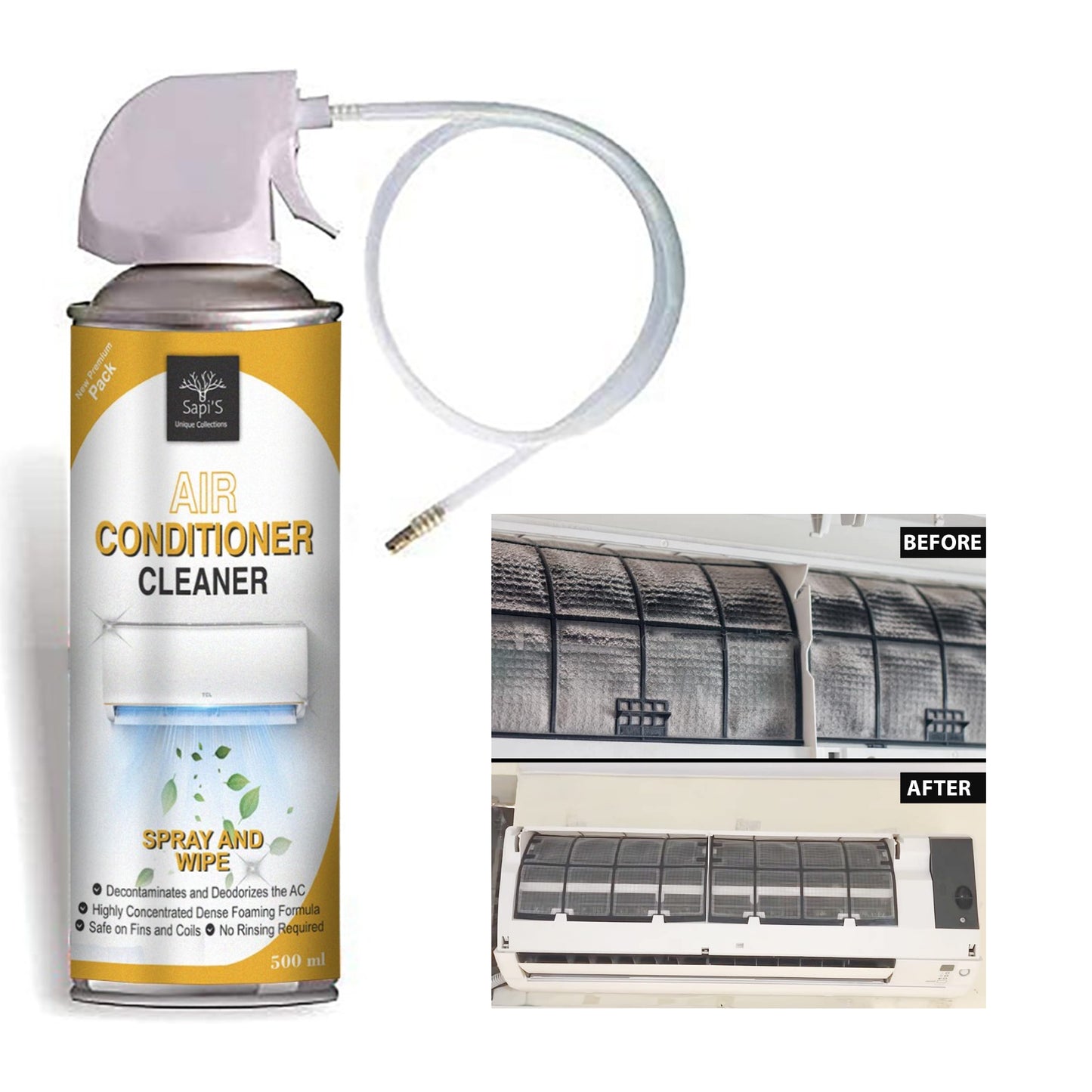 Sapi’s Air Conditioner Cleaner – 500ml | Deep Clean & Fresh Air - Sapi'S Crafterina