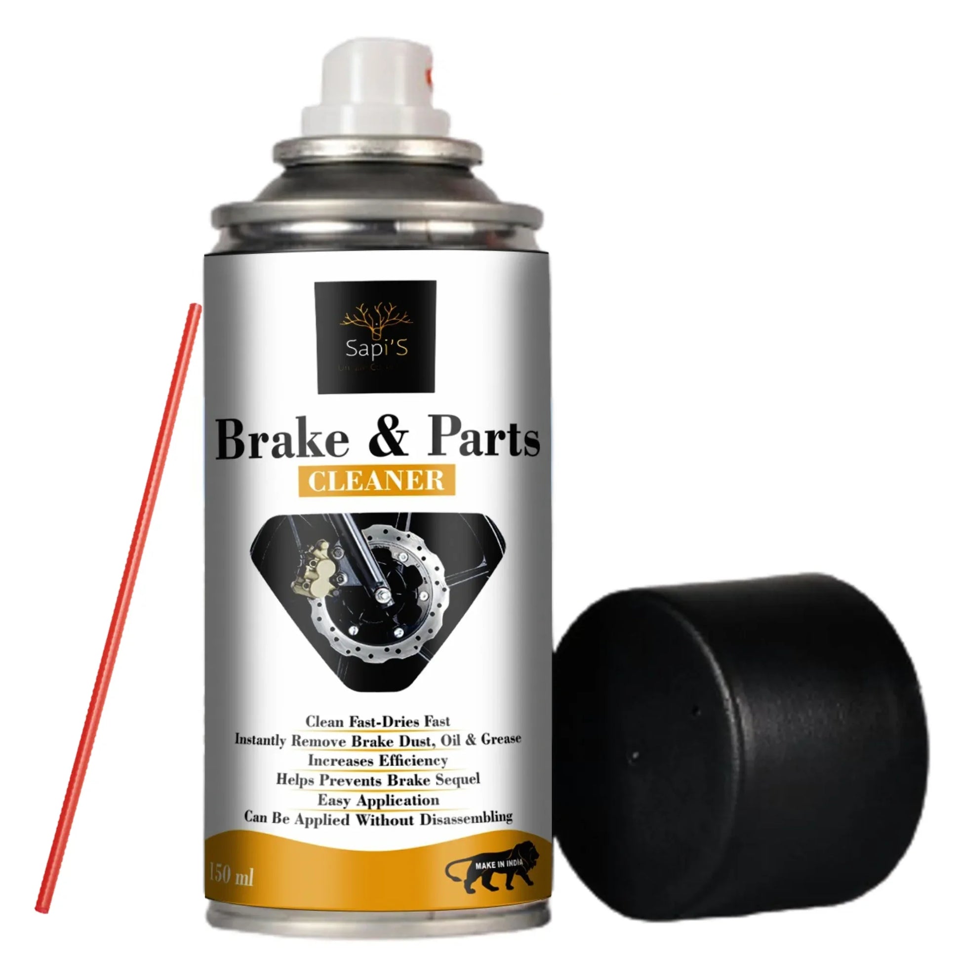 Sapi’s Brake Parts Cleaner Spray – 150 ml | Fast-Acting Degreaser & Oil Remover - Sapi'S Crafterina