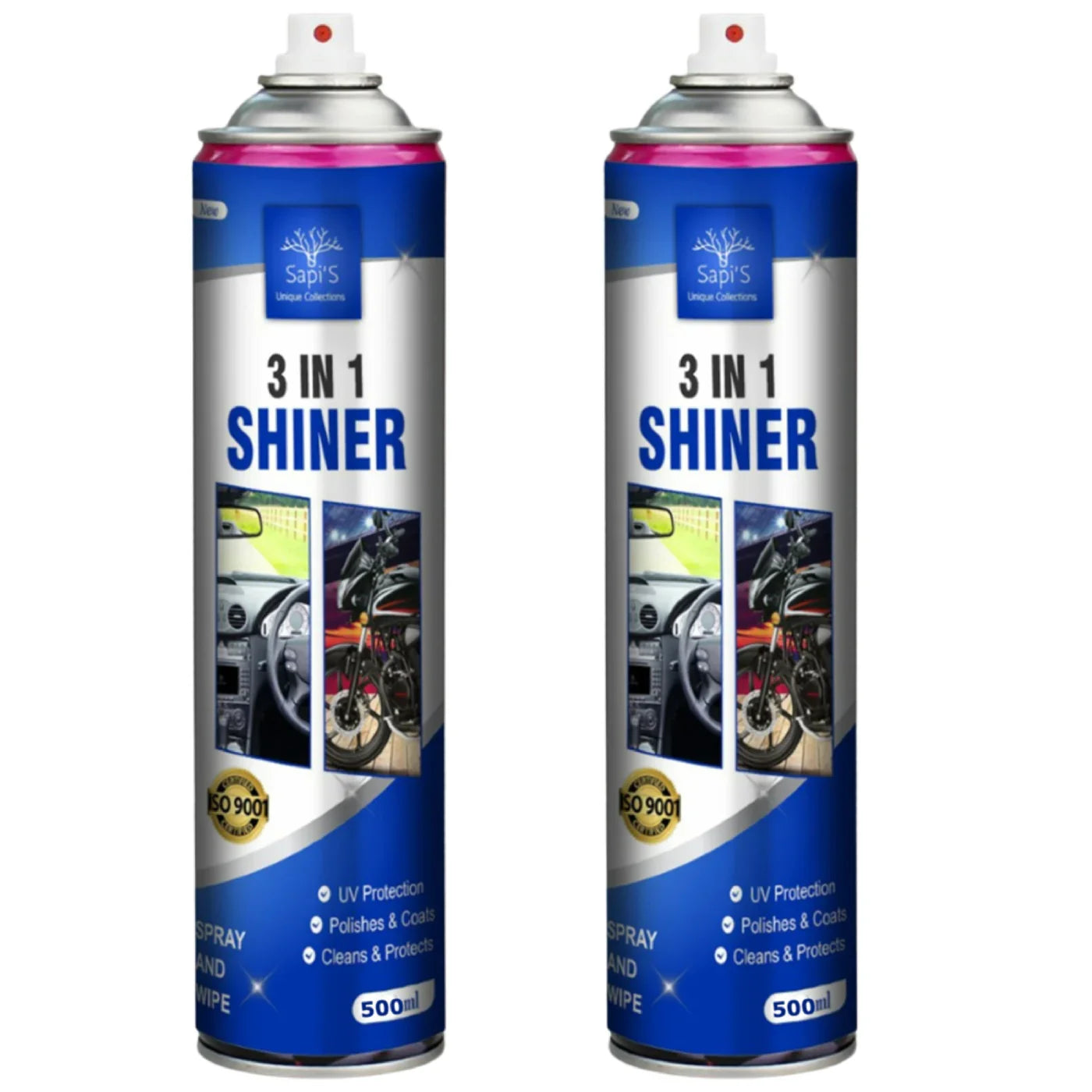 Sapi’s 3-in-1 Shiner – 500ml | Clean, Shine & Protect Surfaces - Sapi'S Crafterina