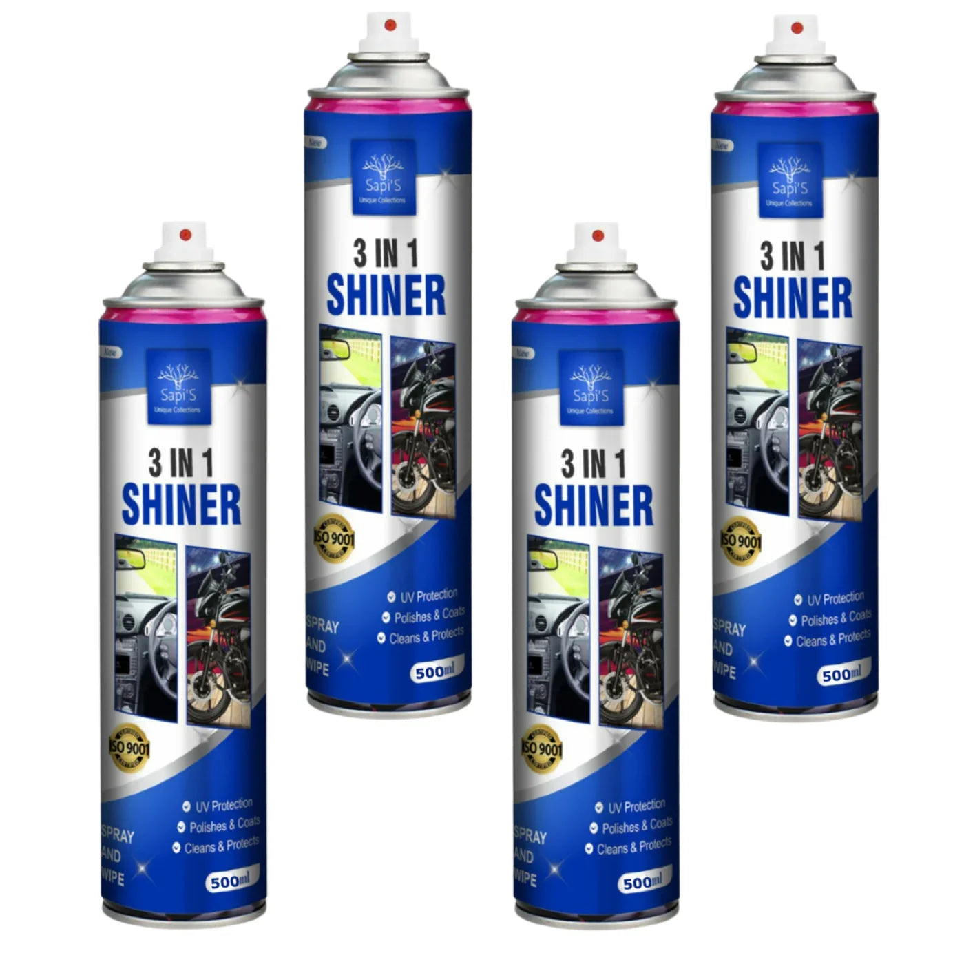 Sapi’s 3-in-1 Shiner – 500ml | Clean, Shine & Protect Surfaces - Sapi'S Crafterina