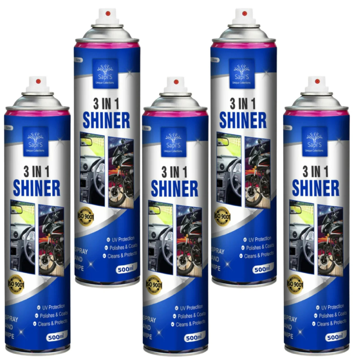 Sapi’s 3-in-1 Shiner – 500ml | Clean, Shine & Protect Surfaces - Sapi'S Crafterina