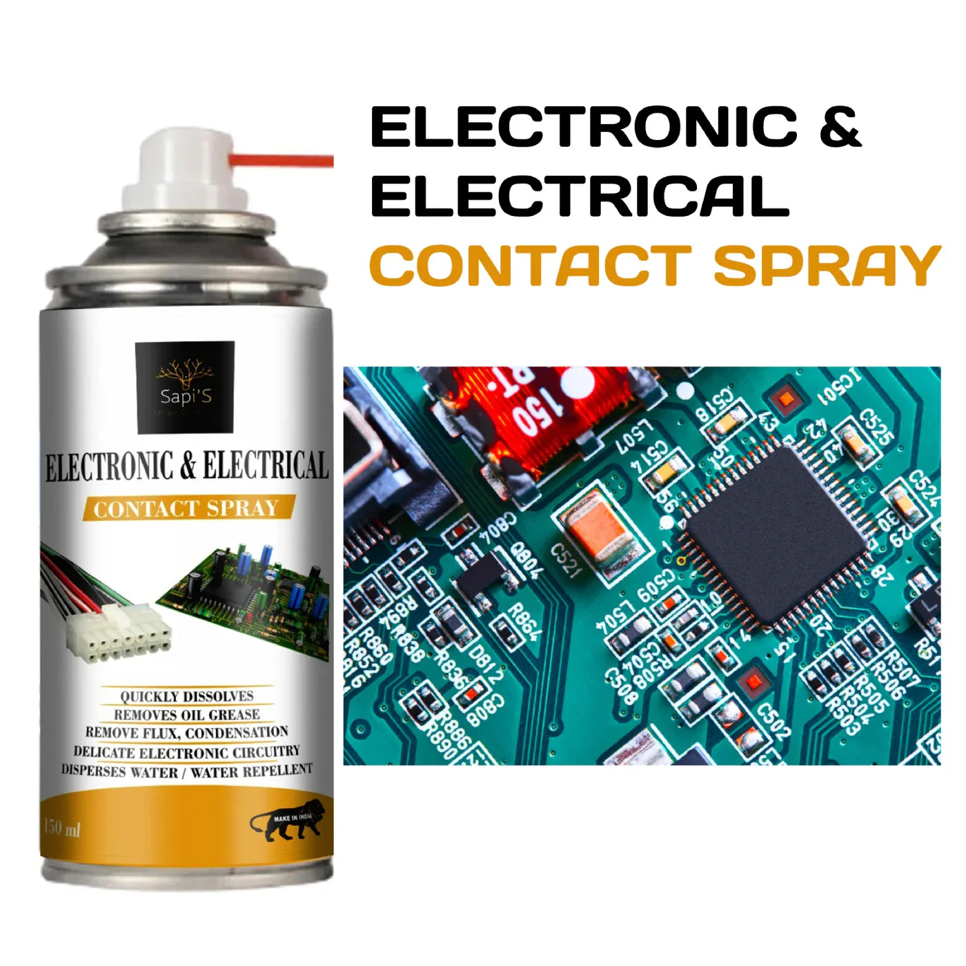 Sapi’S Electronic & Electrical Contact Spray – 150 ml - Sapi'S Crafterina