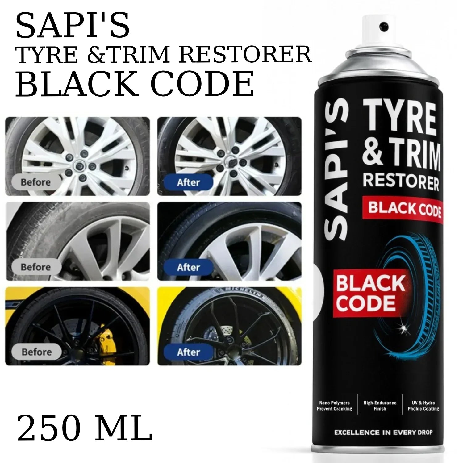 Sapi’S Tyre Trim & Restorer 250 ml - Sapi'S Crafterina