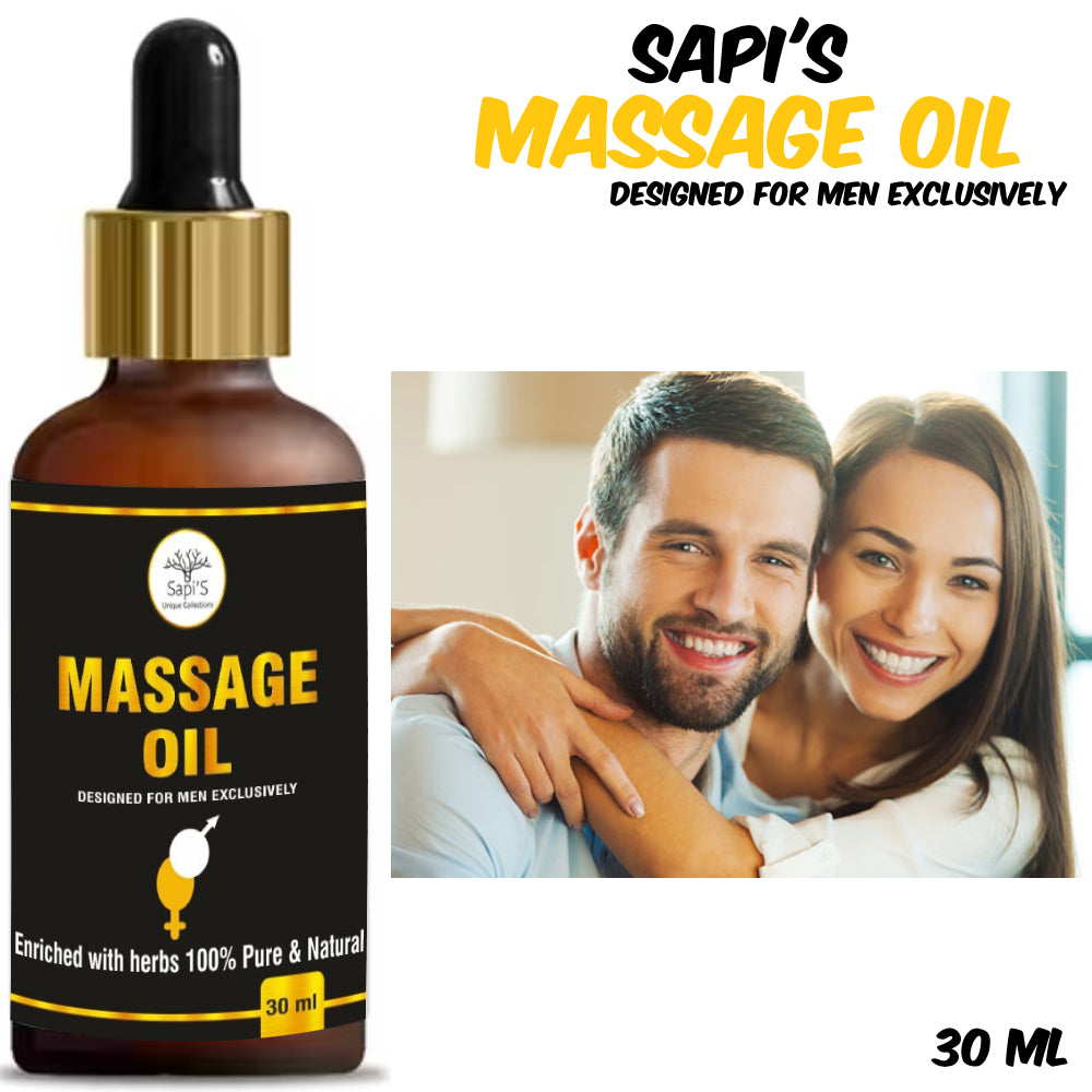 Sapi’s  Massage Oil – 100% Pure & Natural | Vitality & Strength Booster | 30ml - Sapi'S Crafterina