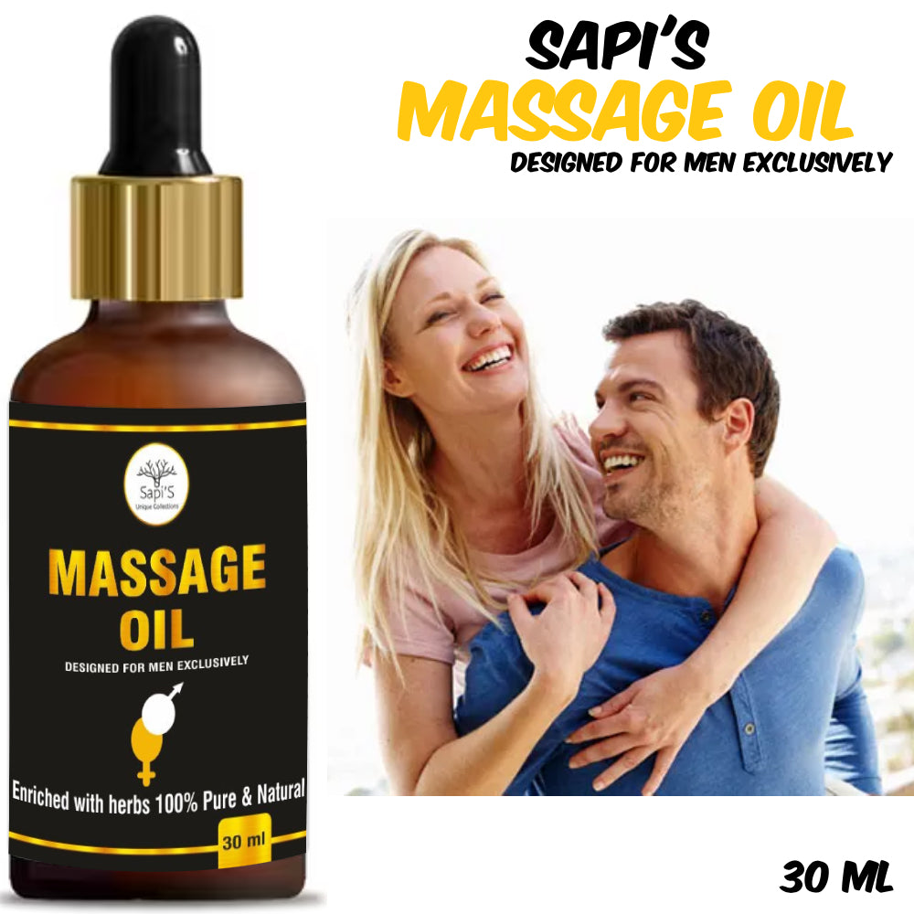 Sapi’s  Massage Oil – 100% Pure & Natural | Vitality & Strength Booster | 30ml - Sapi'S Crafterina