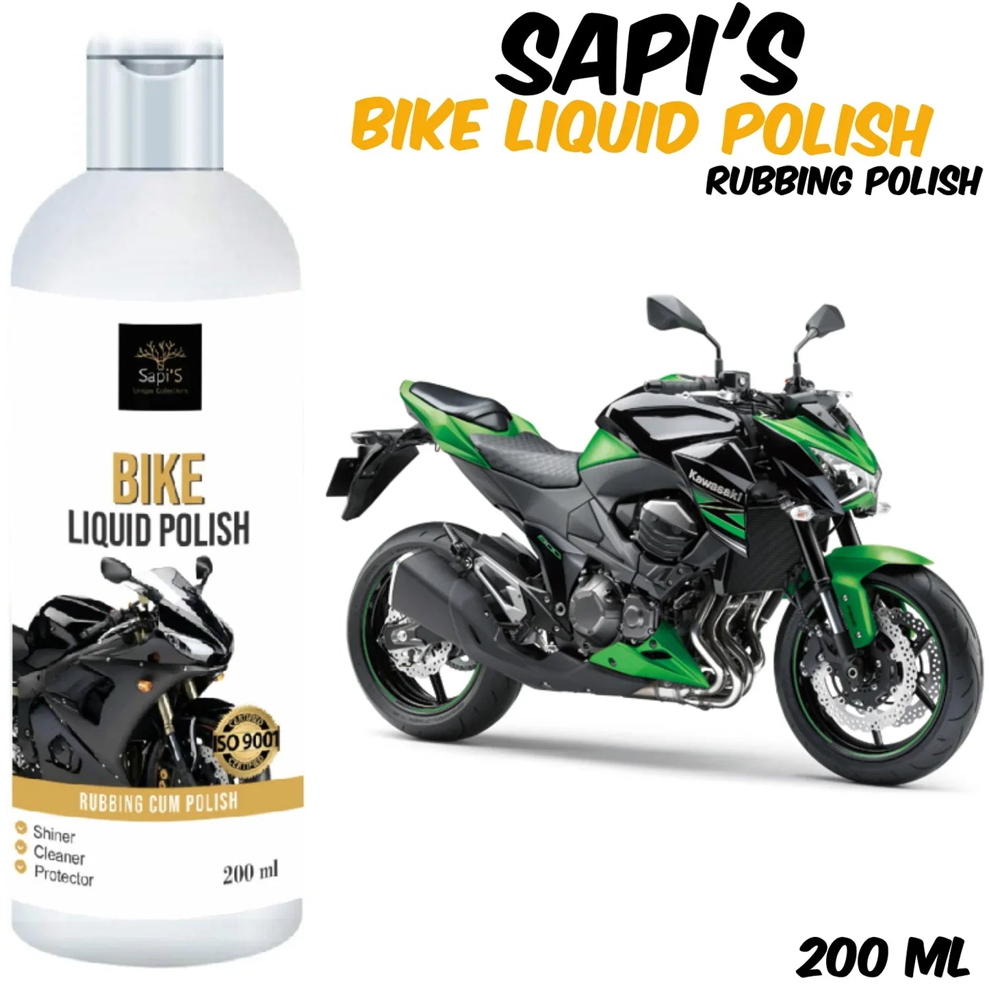 Sapi’s Bike Liquid Polish – 200ml | Shine & Protect Your Ride - Sapi'S Crafterina