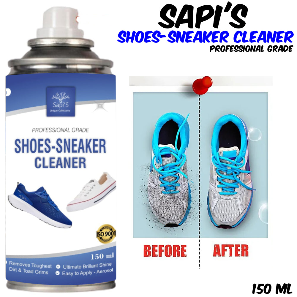 Sapi’S Professional Shoes & Sneaker Cleaner Spray – 150ml | Instant Dirt & Stain Remover - Sapi'S Crafterina