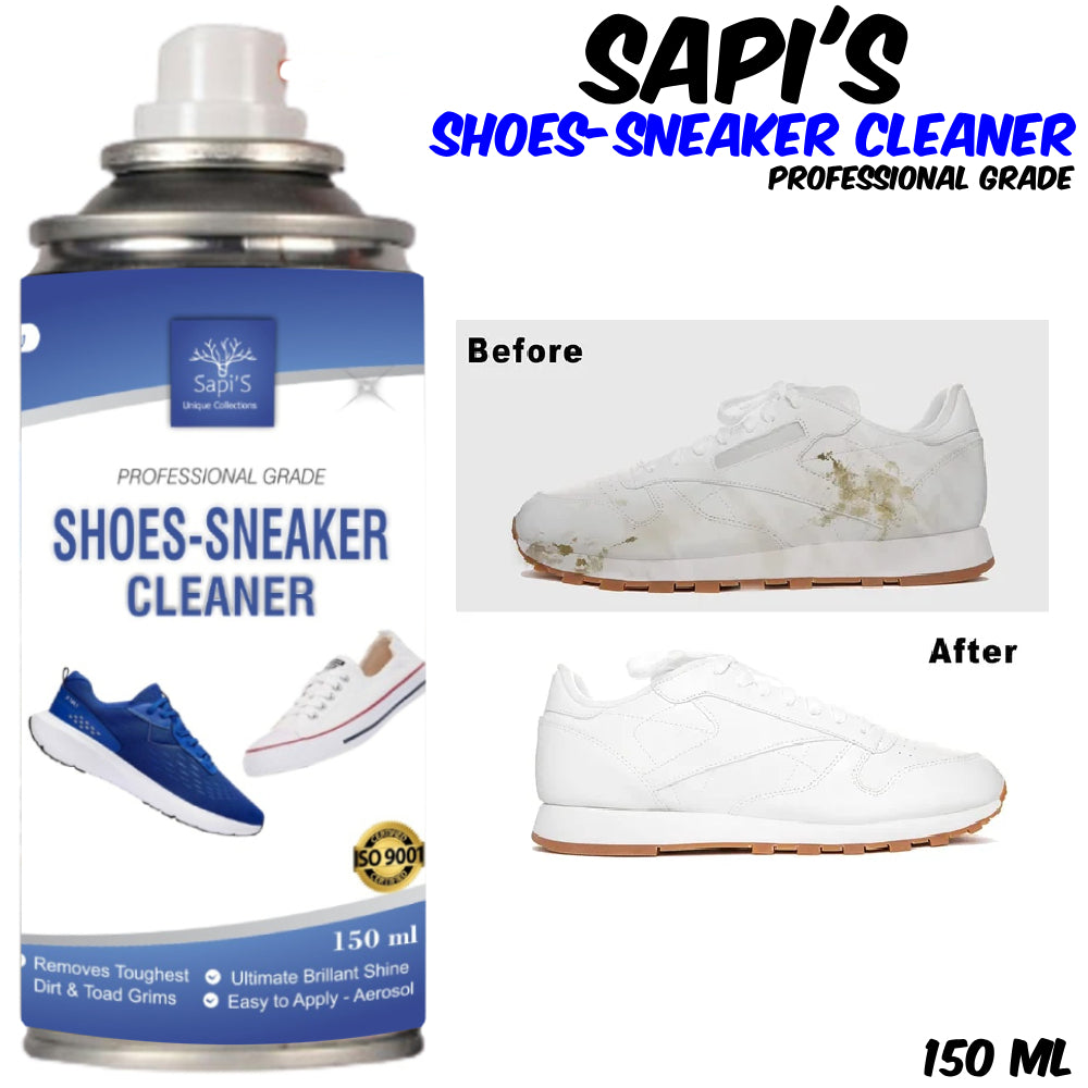 Sapi’S Professional Shoes & Sneaker Cleaner Spray – 150ml | Instant Dirt & Stain Remover - Sapi'S Crafterina