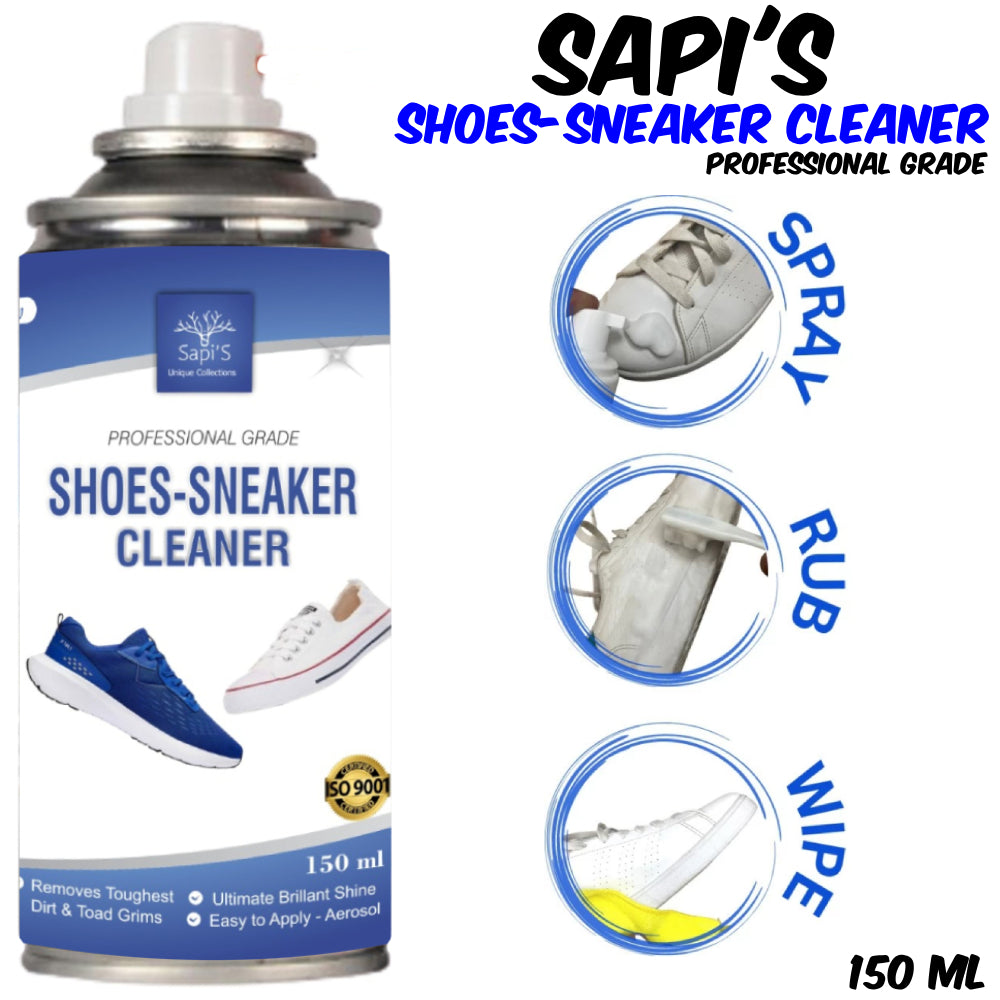 Sapi’S Professional Shoes & Sneaker Cleaner Spray – 150ml | Instant Dirt & Stain Remover - Sapi'S Crafterina