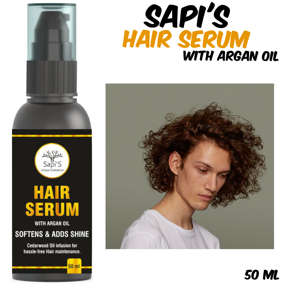 Sapi’S Hair Serum with Argan Oil – Softens, Smooths & Adds Shine (50ml) - Sapi'S Crafterina