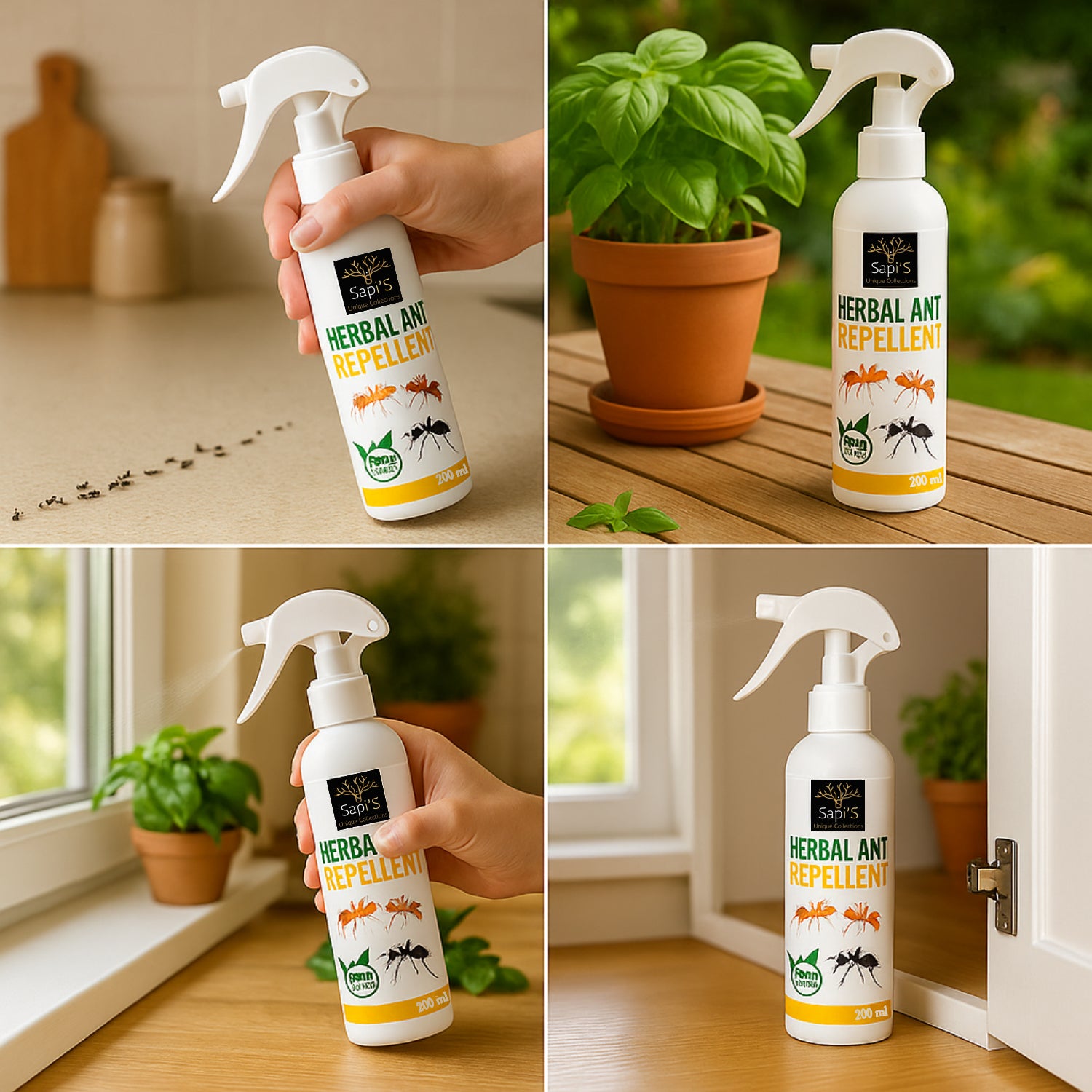 Sapi’s Herbal Ant Repellent – 200ml | Natural & Effective Ant Control - Sapi'S Crafterina