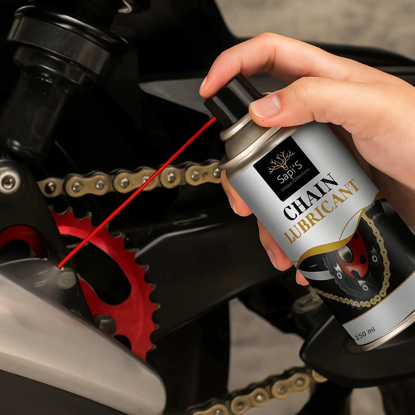 Sapi’S Chain Lubricant – 150 ml | Smooth Ride & Long-Lasting Chain Protection - Sapi'S Crafterina