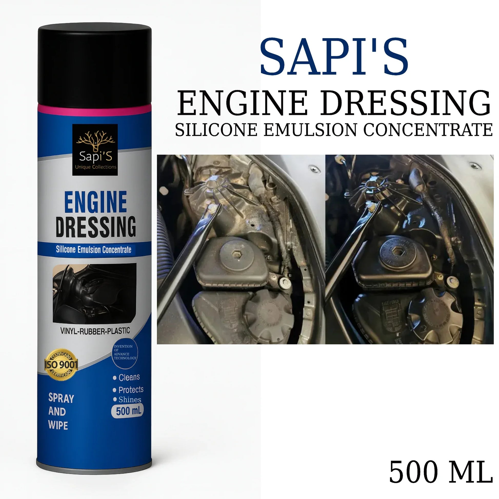 Sapi’s Engine Dressing – 500ml | Shine & Protect Engine Surfaces - Sapi'S Crafterina