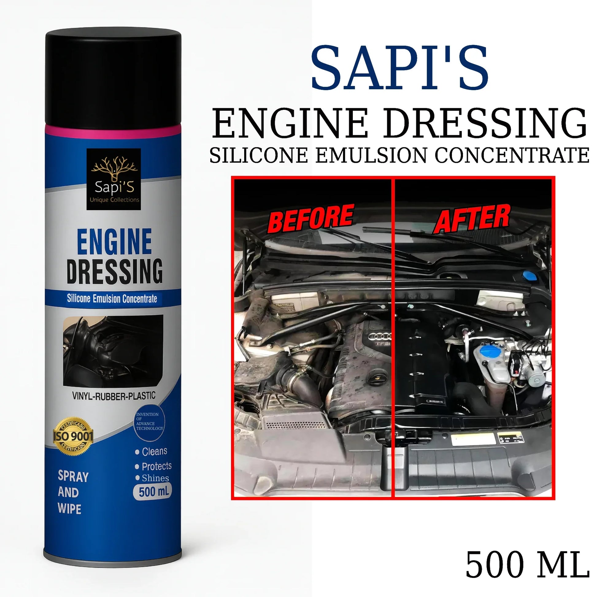 Sapi’s Engine Dressing – 500ml | Shine & Protect Engine Surfaces - Sapi'S Crafterina