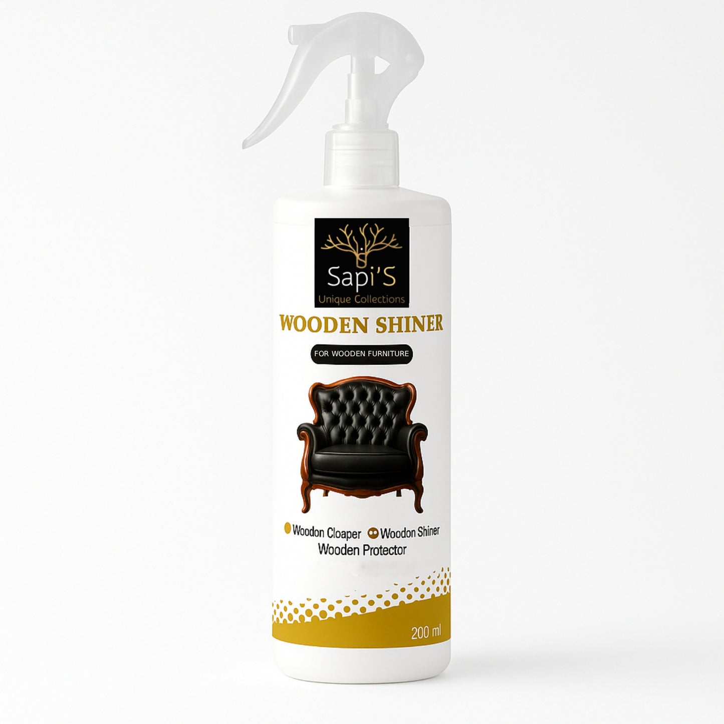 Sapi'S Wooden Shiner, Wooden Protector For Wooden Furnitue, 200ml