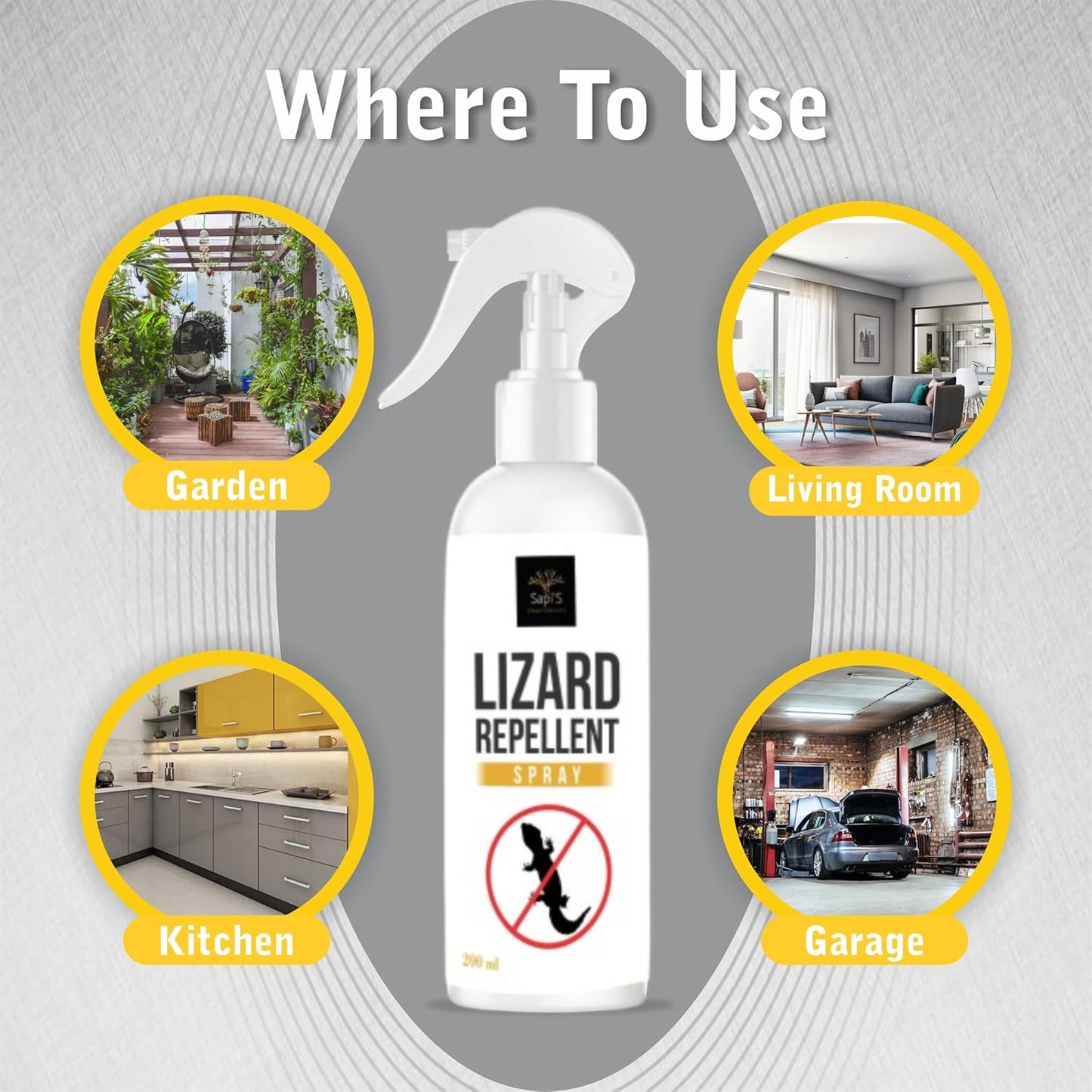 Sapi'S Lizard Repellent Spray – Powerful Herbal Pest Control (200ml) - Sapi'S Crafterina