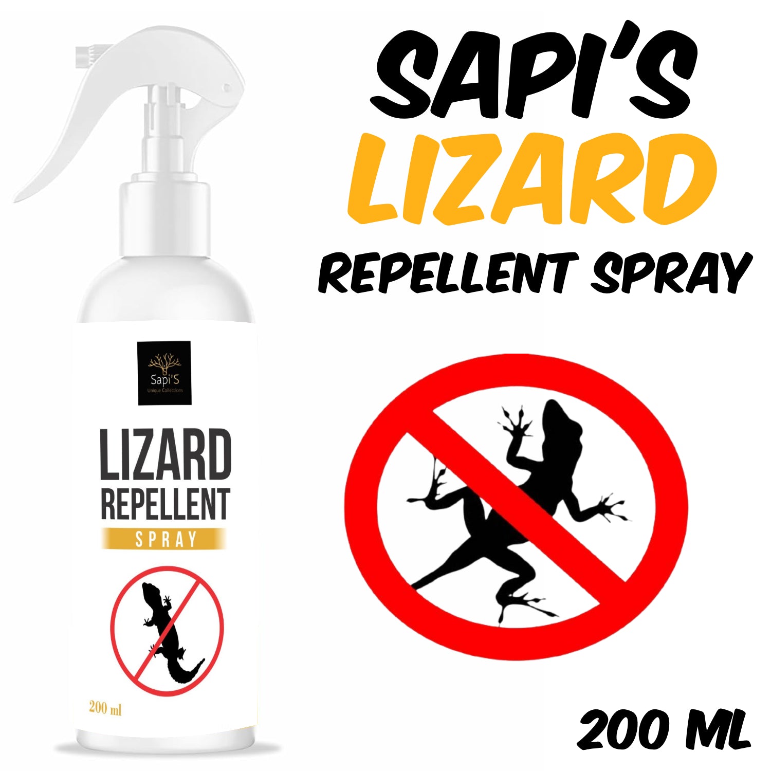 Sapi'S Lizard Repellent Spray – Powerful Herbal Pest Control (200ml) - Sapi'S Crafterina