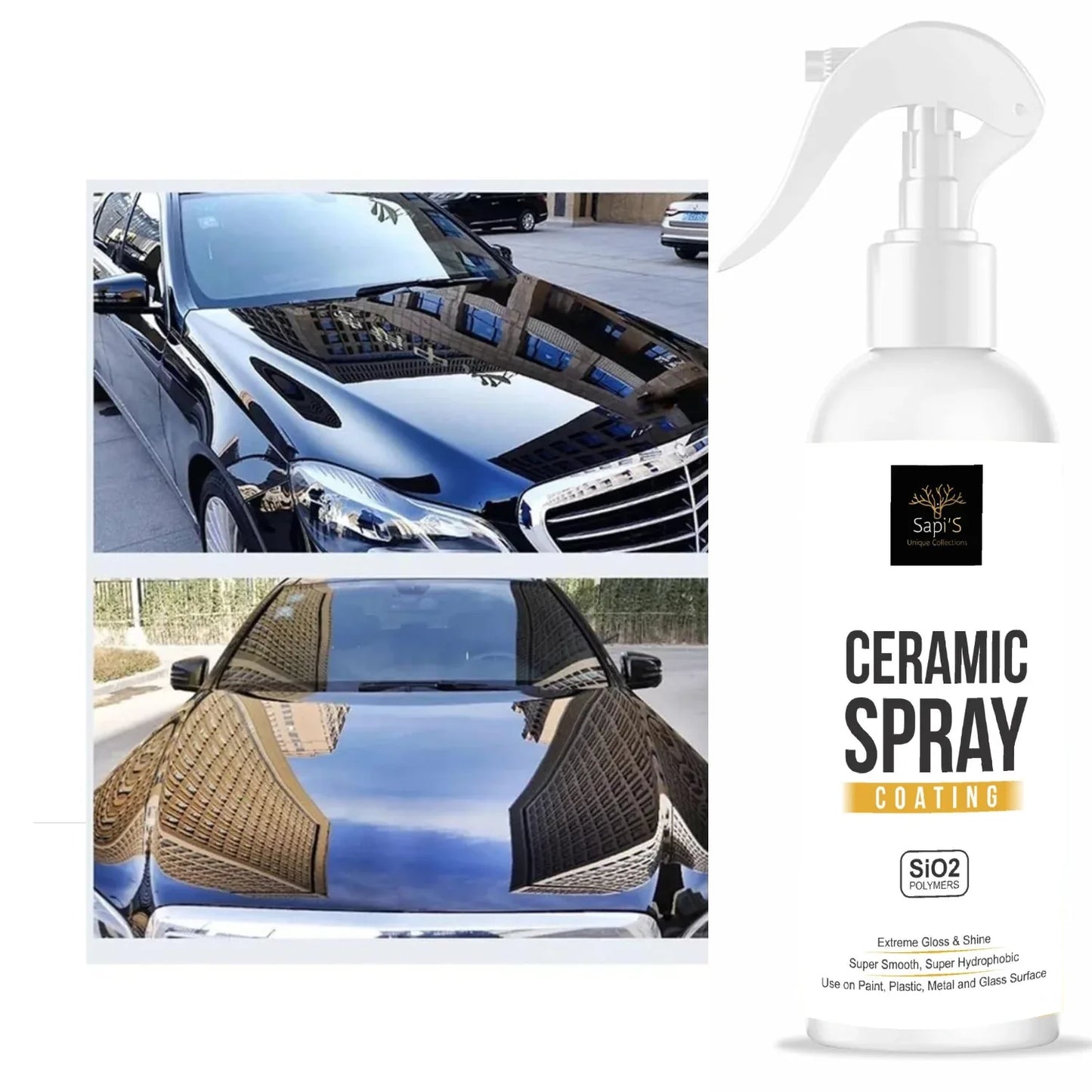 Sapi’S Ceramic Spray Coating – 200 ml | High Gloss & 9H Protection - Sapi'S Crafterina