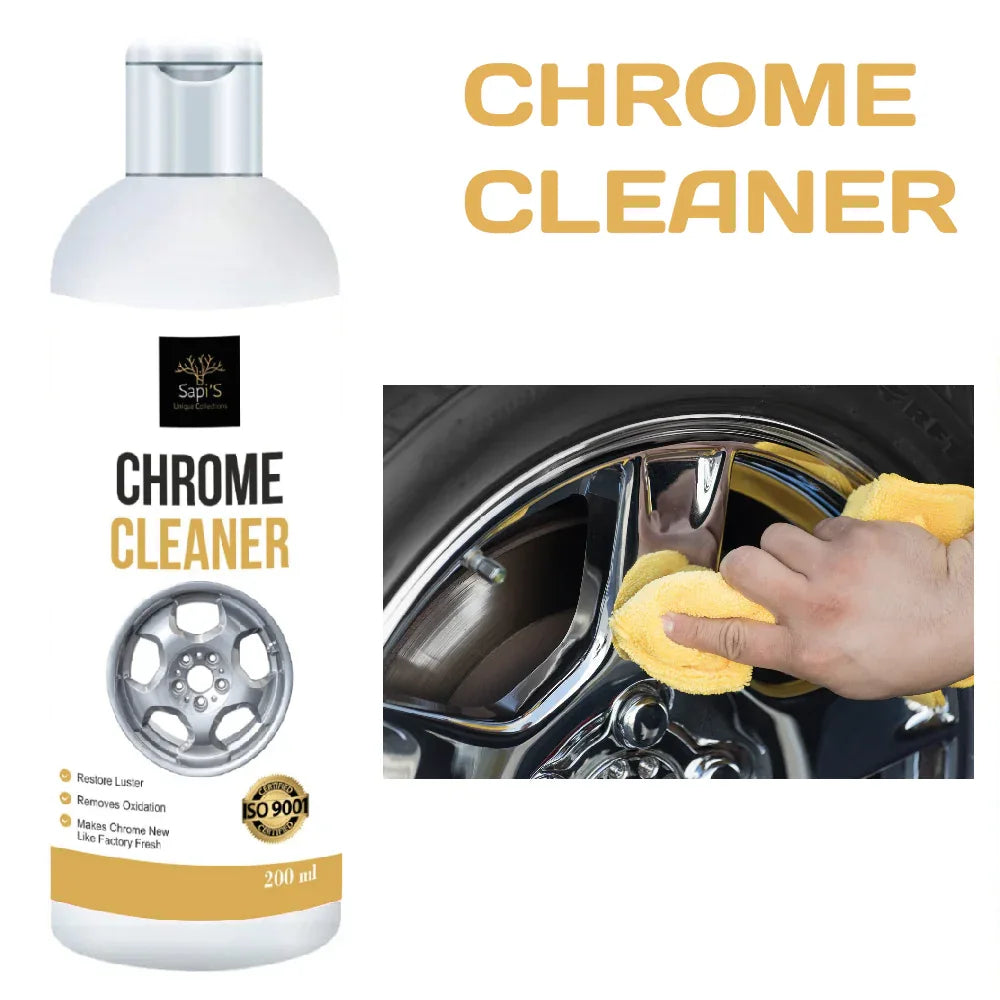 Sapi’S Chroma Cleaner – 200 ml | Chrome & Metal Shine Restorer - Sapi'S Crafterina