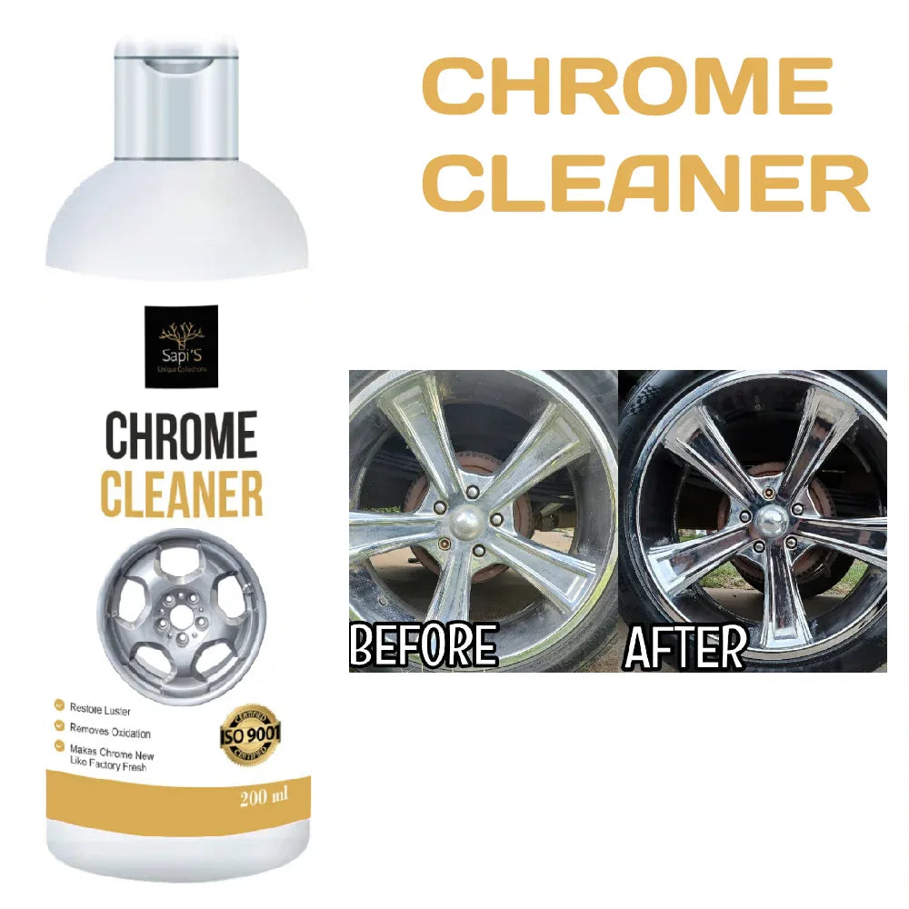 Sapi’S Chroma Cleaner – 200 ml | Chrome & Metal Shine Restorer - Sapi'S Crafterina